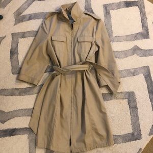 Rag and bone 3/4 sleeve trench coat, classic tan